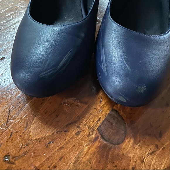 IDIFU Women's Candy Blue Dress Mary Jane Shoes Low Block Heels size 8.5 - Picture 4 of 7